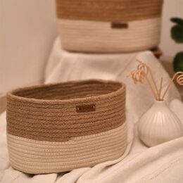 cotton and jute basket