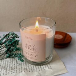 leafy affair soy wax scented candle