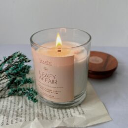 leafy affair soy wax scented candle