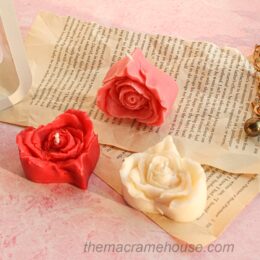 love rose soy wax scented candle