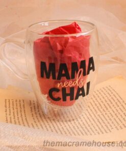 mama needs chai double wall mug