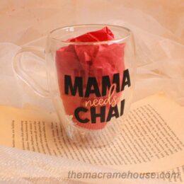 mama needs chai double wall mug