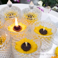 sunflower in a jar scented candle